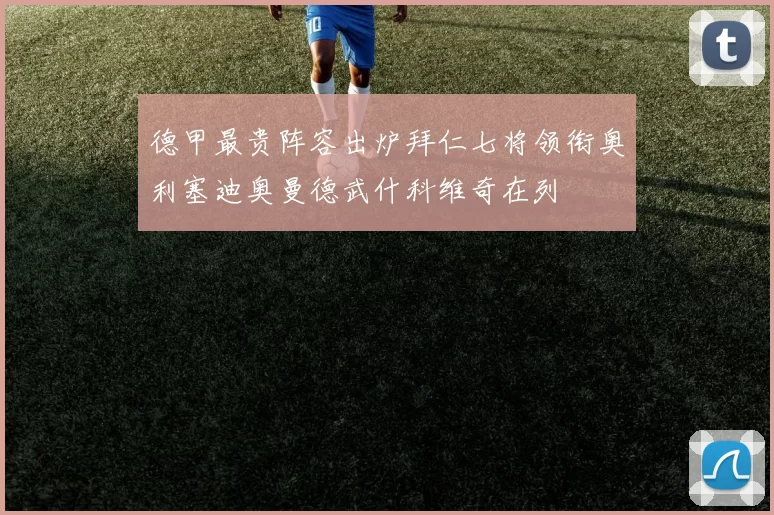 德甲最贵阵容出炉拜仁七将领衔奥利塞迪奥曼德武什科维奇在列